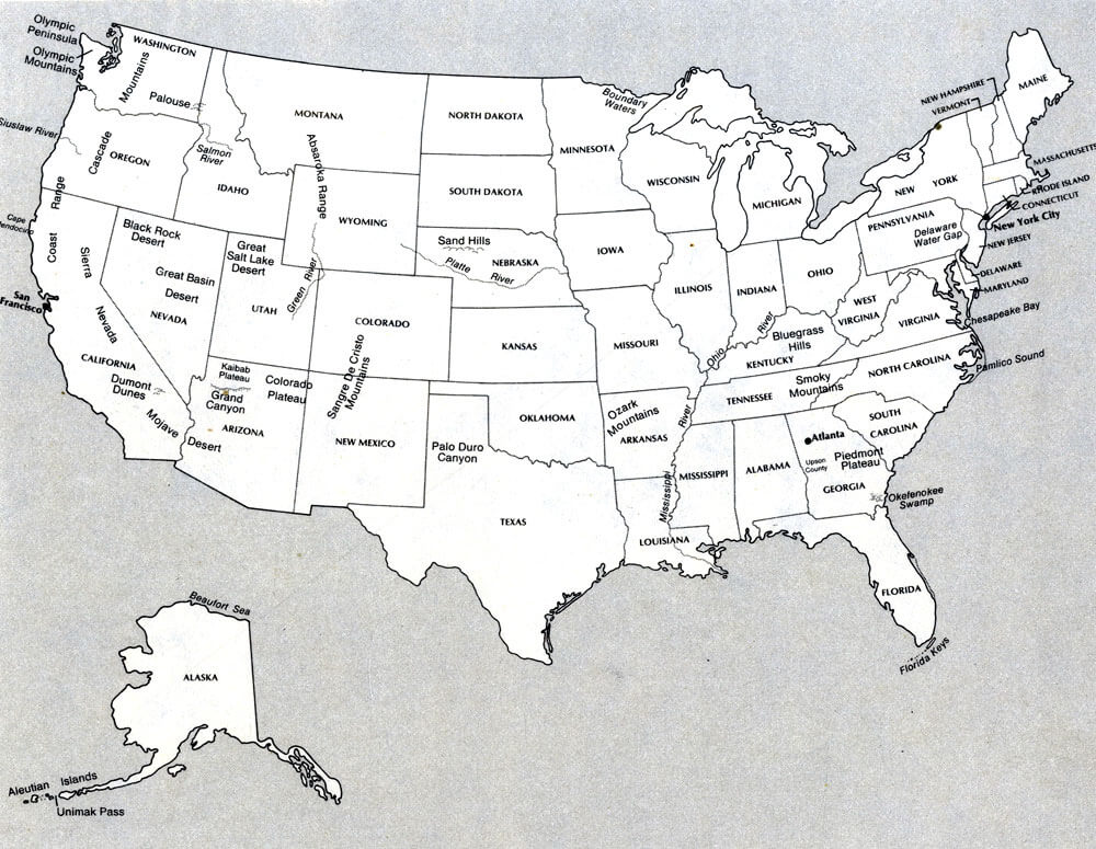Тихие штаты сша. Карта США со Штатами. Соединенные штаты Америки карта Штатов. Карта Соединённых Штатов Америки. Карта США по Штатам со столицами.